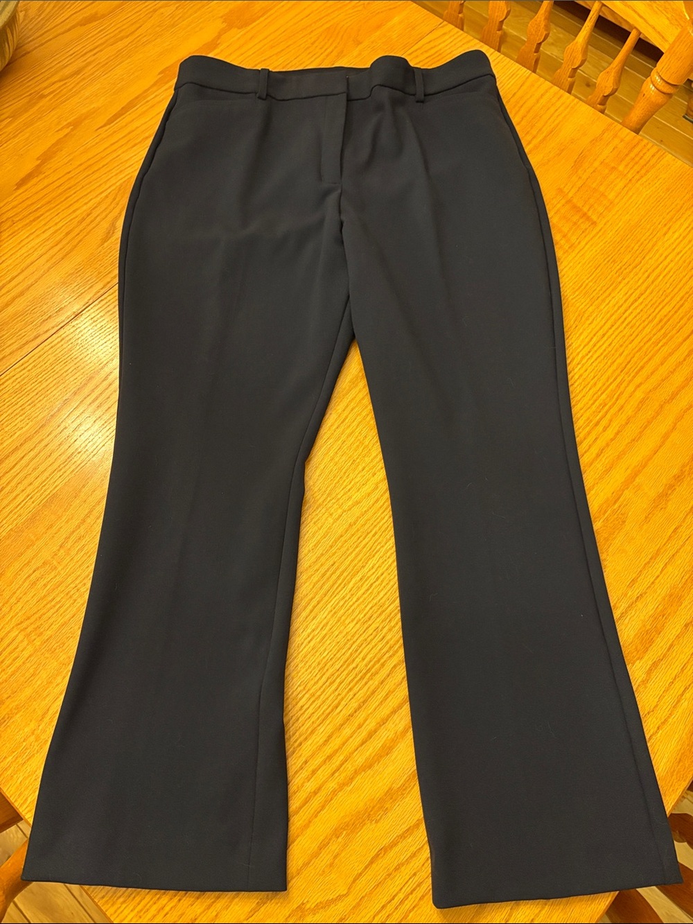 Express Women's Dark Blue Columnist High Rise Boot Pants